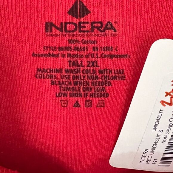 Indera Red Long Johns nwt - Picture 14 of 16